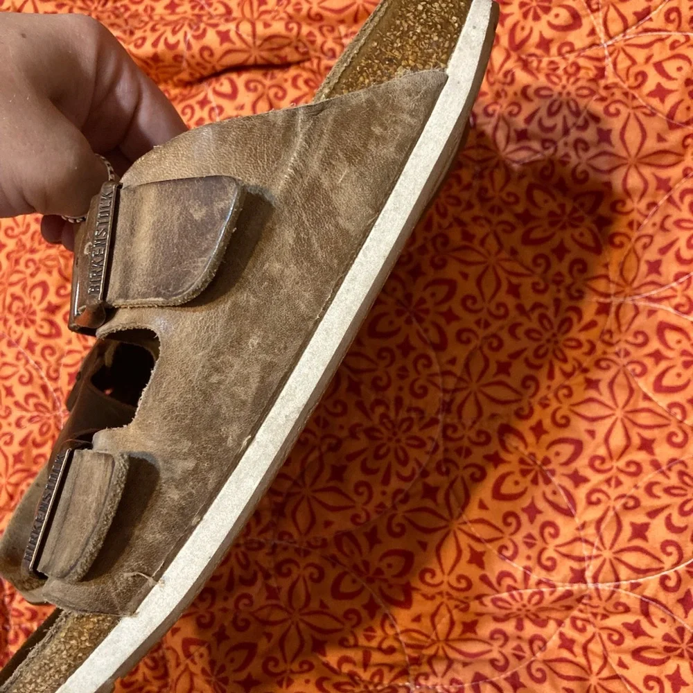 Birkenstock Tan Leather Sandals - Picture 4 of 10